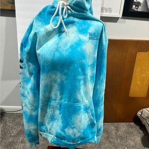 Maui and Sons Sky Blue Tie Dye Hoodie